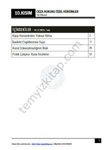 Ceza Hukuku Özel Hükümler 24-25 Güz 10