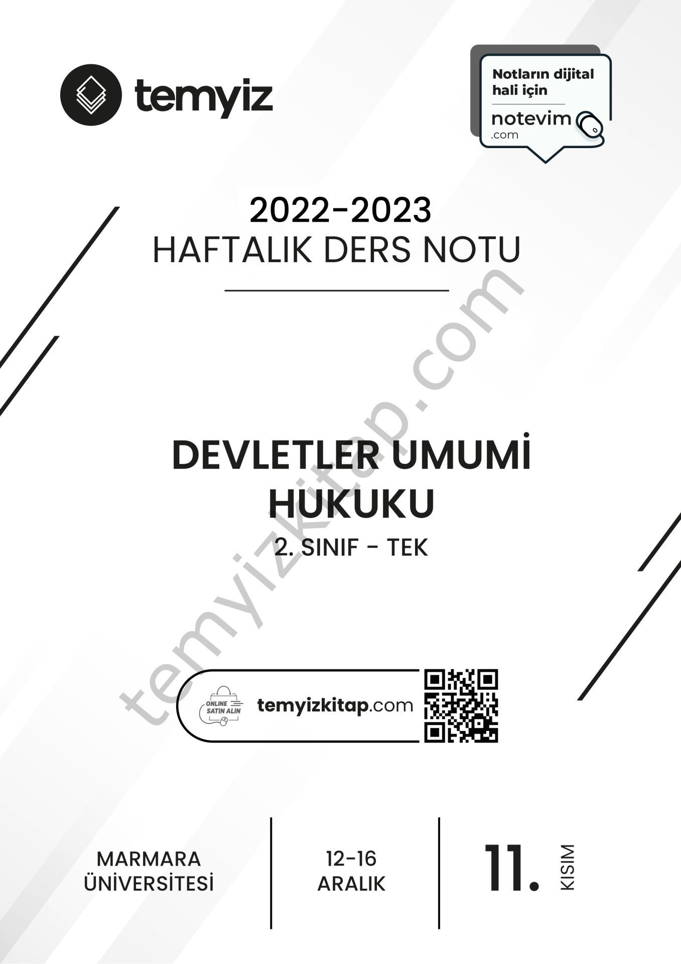 Devletler Umumi Hukuku TEK 22-23 Güz 11