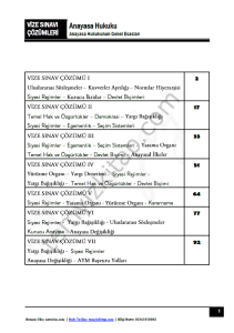 Anayasa Hukuku 2023 Vize Çözümleri