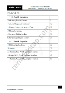 Ceza Hukuku Genel Hükümler 1.Öğretim Çift ve 2.Öğretim  22-23 Güz 12