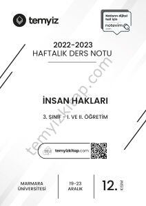 İnsan Hakları 22-23 Güz 12