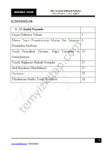 Fikri ve Sınai Mülkiyet Hukuku 22-23 Güz 12