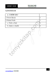 Türk Hukuk Tarihi ÇİFT 23-24 Güz 1