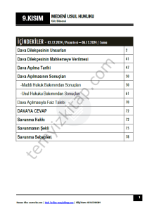 Medeni Usul Hukuku 24-25 Güz 9
