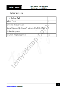 Ceza Hukuku Özel Hükümler 23-24 Güz 1