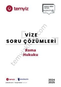 Roma Hukuku 2024-2025 Vize Çözümleri