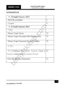 Sosyal Güvenlik Hukuku 2.Öğretim 22-23 Güz 13
