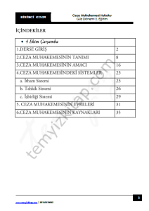 Ceza Muhakemesi Hukuku 2.Öğretim 23-24 Güz 1