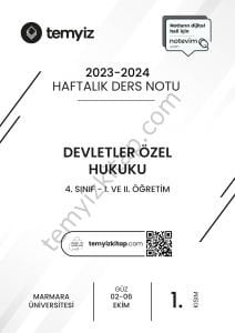Devletler Özel Hukuku 23-24 Güz 1