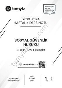 Sosyal Güvenlik Hukuku 23-24 Güz 1