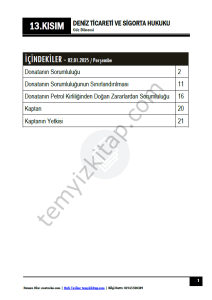 Deniz Ticareti ve Sigorta Hukuku 24-25 Güz 13