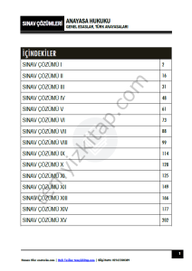 Anayasa Hukuku 2024-2025 Vize/Final/Bütünleme Çözümleri