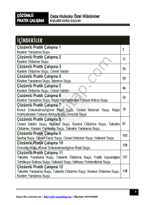 Ceza Hukuku Özel Hükümler 2024-2025 Güz Dönemi Çözümlü Pratik Kitapçığı