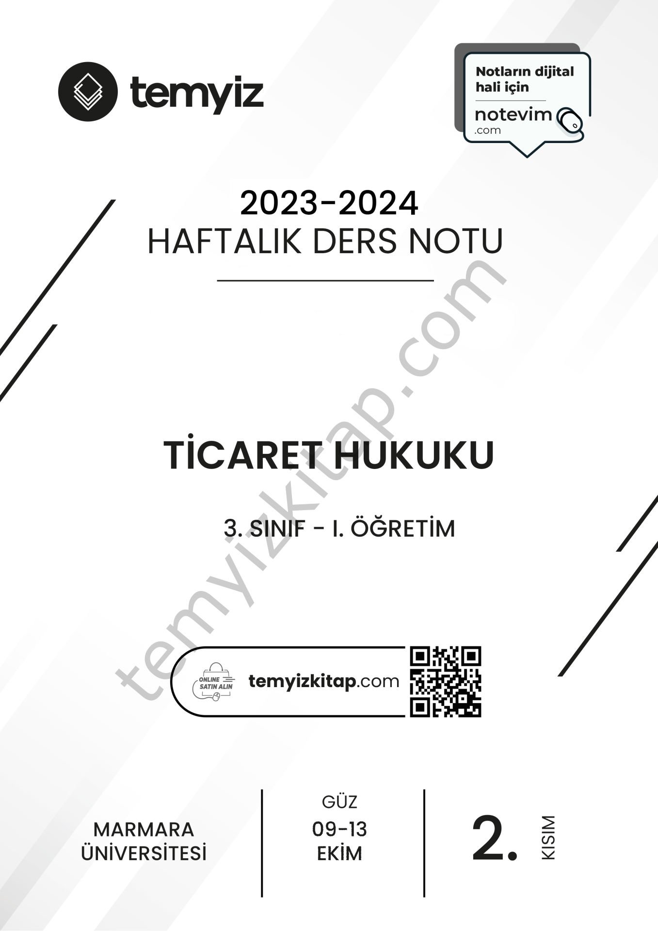 Ticaret Hukuku 1.Öğretim 23-24 Güz 2