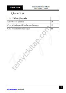 Ceza Muhakemesi Hukuku 1.Öğretim 23-24 Güz 2