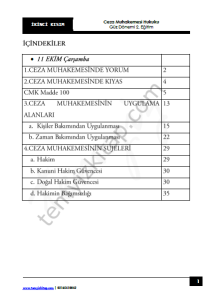 Ceza Muhakemesi Hukuku 2.Öğretim 23-24 Güz 2