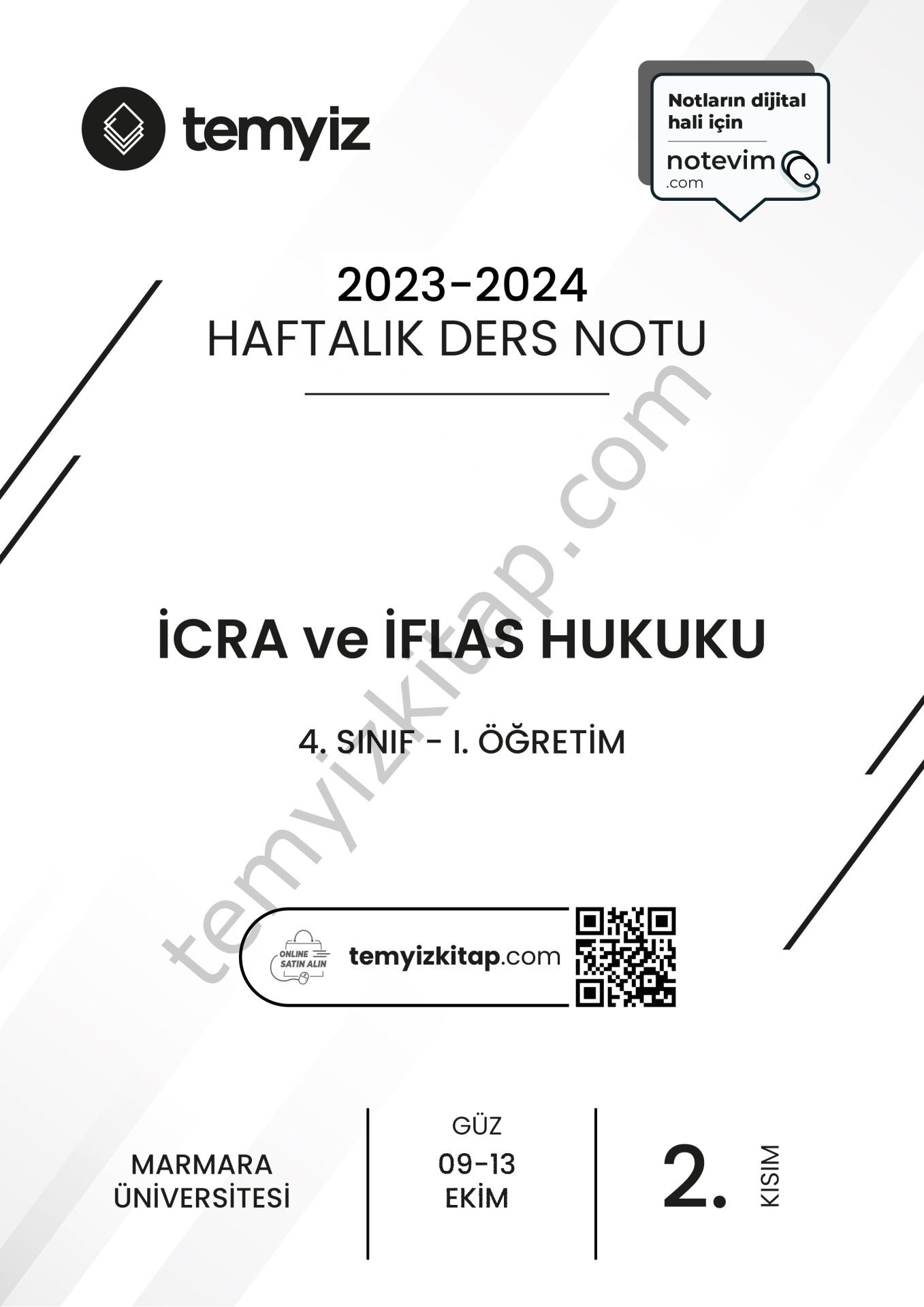 İcra ve İflas Hukuku 1.Öğretim 23-24 Güz 2