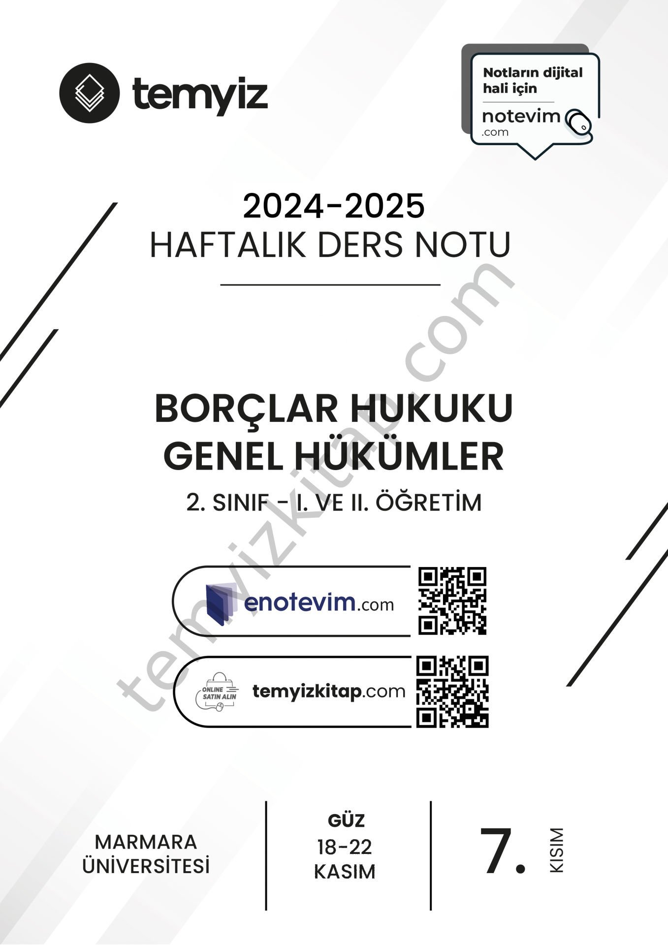 Borçlar Hukuku Genel Hükümler 24-25 Güz 7