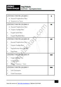 Vergi Hukuku 2023 Çözümlü Pratik Çalışma Kitapçığı