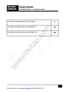 Ticaret Hukuku 2023 Vize Çözümleri