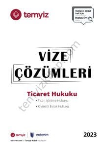Ticaret Hukuku 2023 Vize Çözümleri