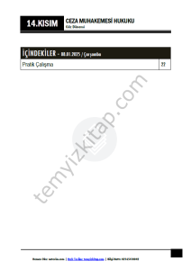 Ceza Muhakemesi Hukuku 2.Öğretim 24-25 Güz 14