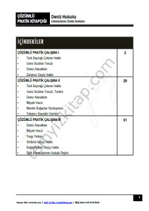 Deniz Hukuku 2024-2025 Güz Dönemi Çözümlü Pratik Kitapçığı