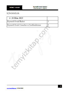 Kıymetli Evrak Hukuku 2.Öğretim 23-24 Güz 2