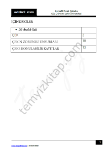 Şehir Üniversitesi Kıymetli Evrak Hukuku 22-23 Güz 12