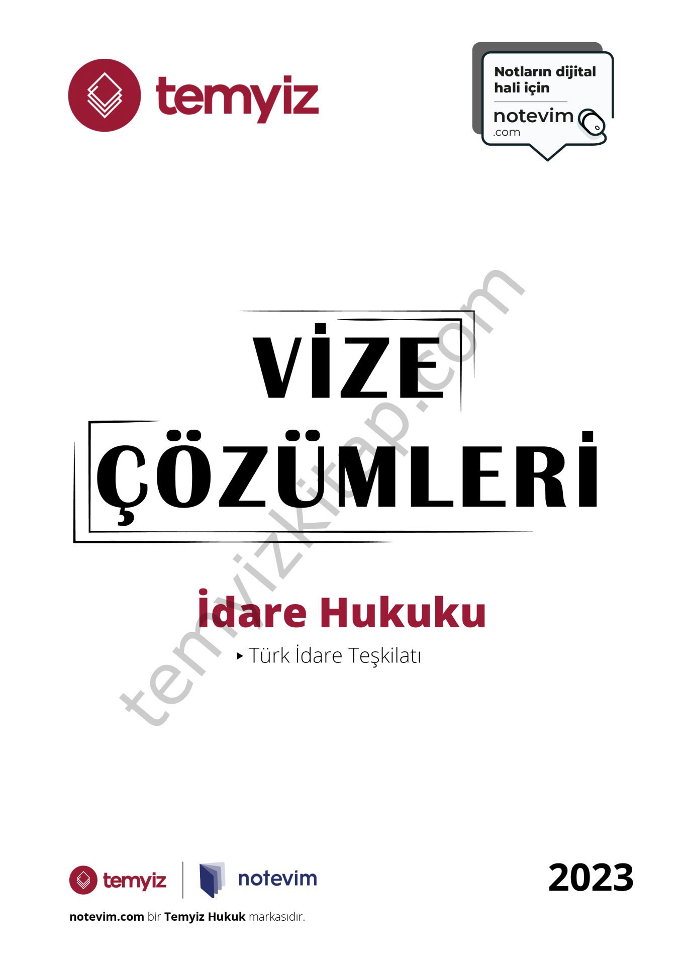 İdare Hukuku 2023 Vize Çözümleri