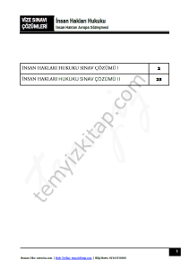 İnsan Hakları 2023 Vize Çözümleri