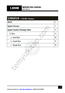 Medeni Usul Hukuku 24-25 Bahar 1