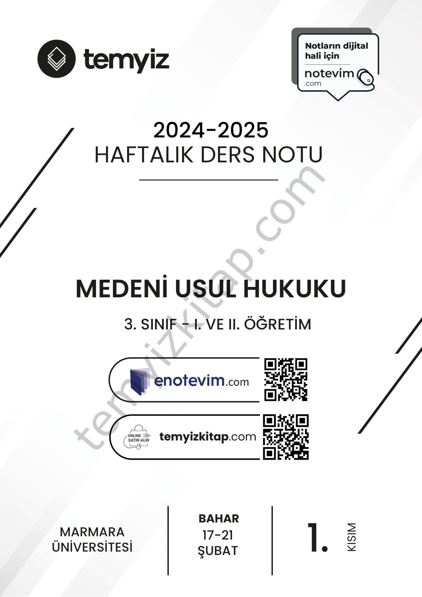 Medeni Usul Hukuku 24-25 Bahar 1