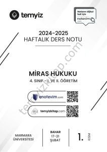 Miras Hukuku 24-25 Bahar 1