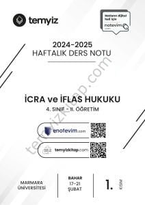 İcra ve İflas Hukuku 2.Öğretim 24-25 Bahar 1