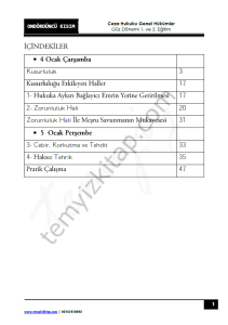 Ceza Hukuku Genel Hükümler 1.Öğretim Çift ve 2.Öğretim 22-23 Güz 14