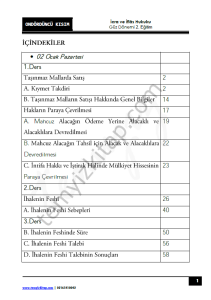 İcra ve İflas Hukuku 2.Öğretim 22-23 Güz 14