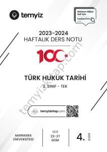 Türk Hukuk Tarihi TEK 23-24 Güz 4