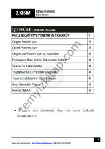 Medeni Usul Hukuku 24-25 Bahar 2