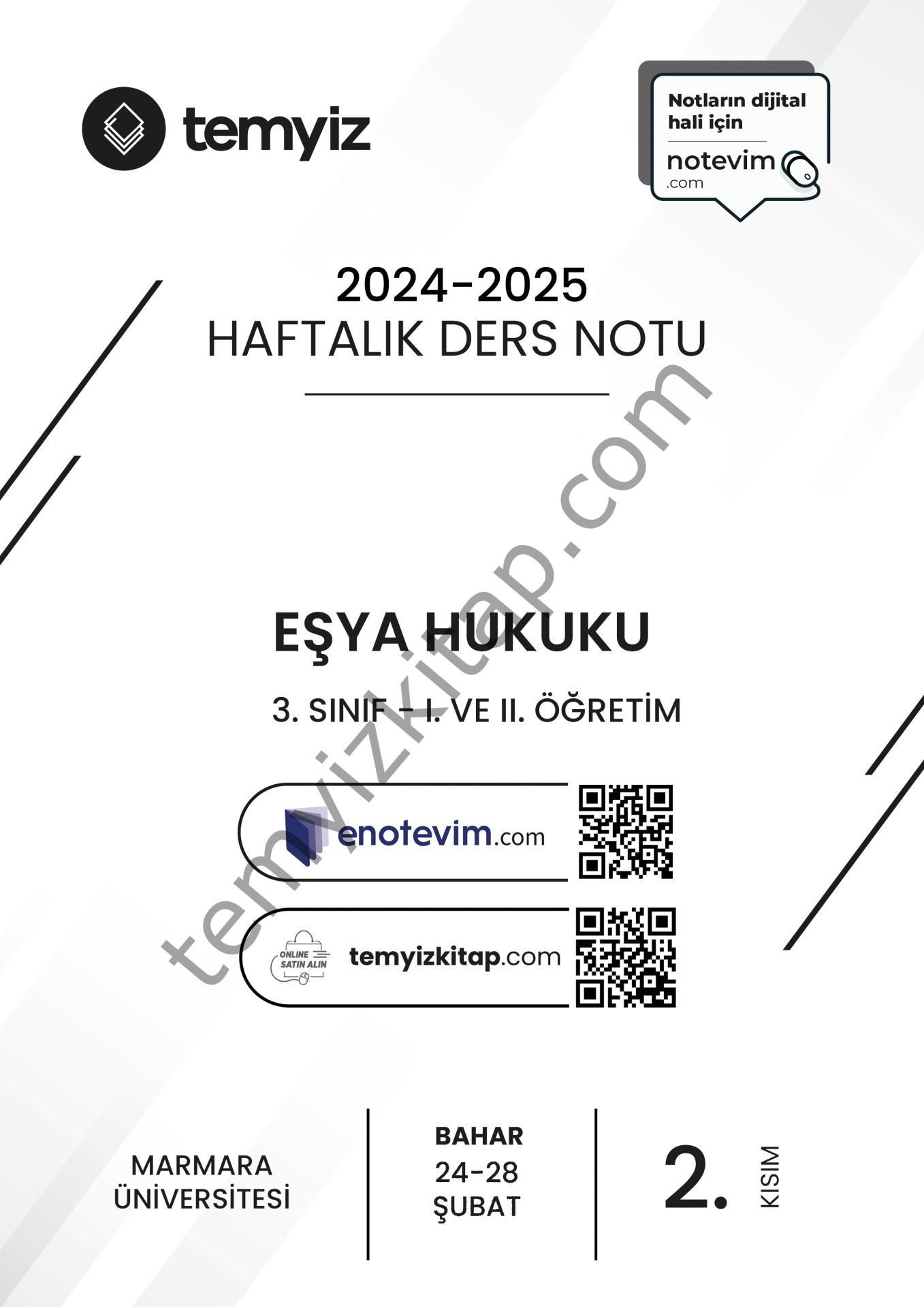 Medeni Usul Hukuku 24-25 Bahar 2