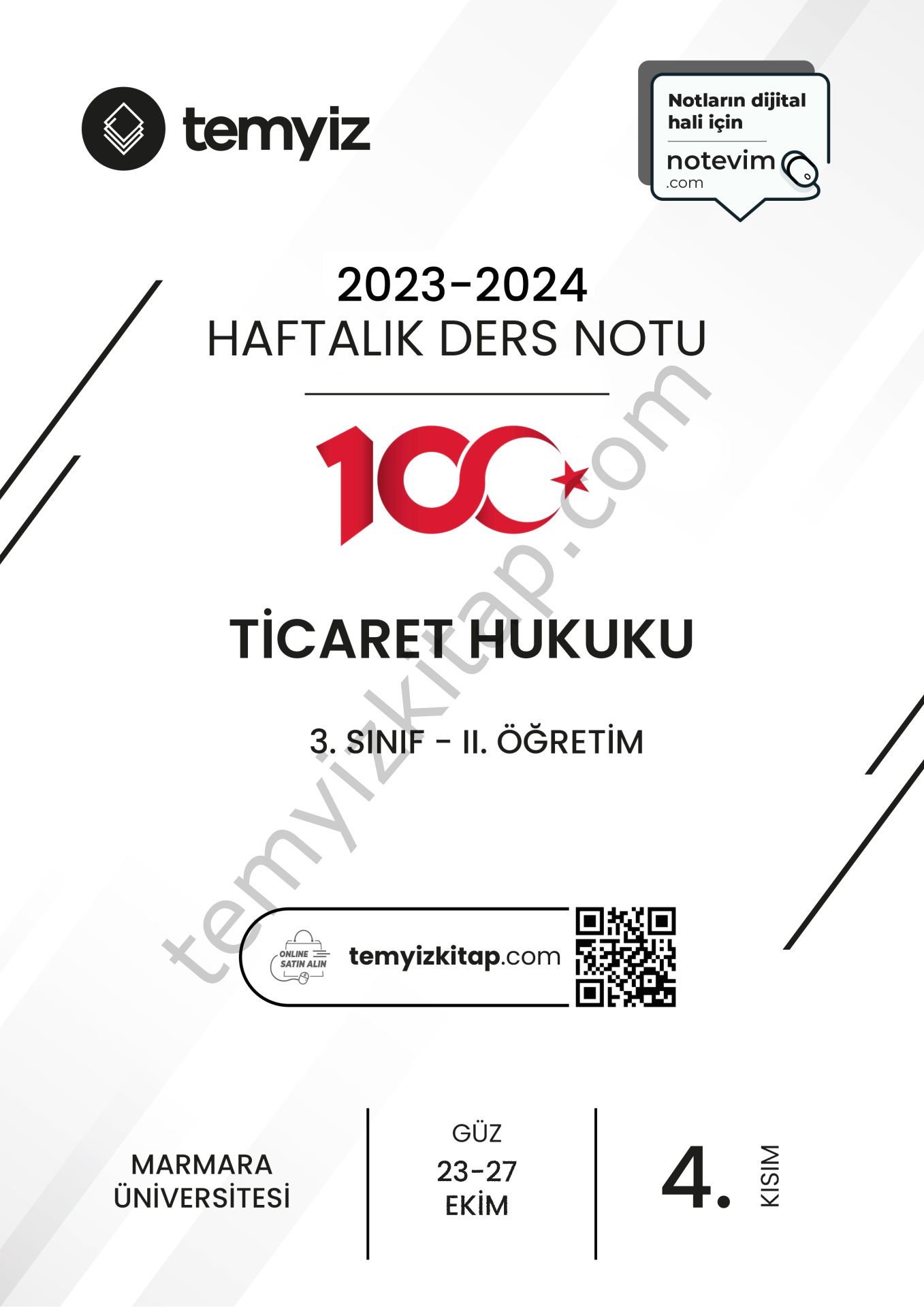 Ticaret Hukuku 2.Öğretim 23-24 Güz 4