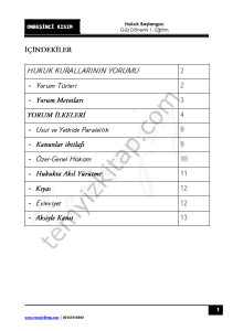 Hukuk Başlangıcı 1.Öğretim 22-23 Güz 15