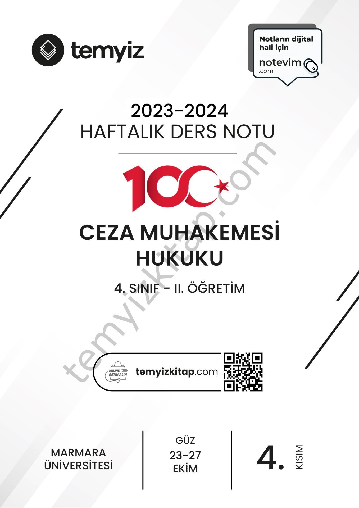 Ceza Muhakemesi Hukuku 2.Öğretim 23-24 Güz 4