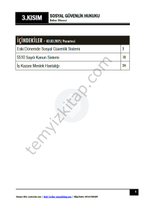 Sosyal Güvenlik Hukuku 24-25 Bahar 3