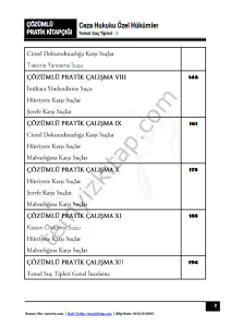 Ceza Hukuku Özel Hükümler 2023 Çözümlü Pratik Kitapçığı
