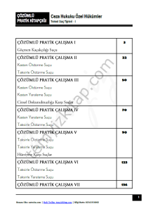 Ceza Hukuku Özel Hükümler 2023 Çözümlü Pratik Kitapçığı