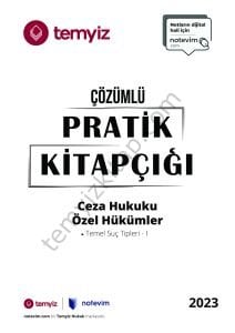 Ceza Hukuku Özel Hükümler 2023 Çözümlü Pratik Kitapçığı