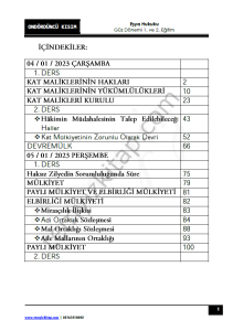 Eşya Hukuku 22-23 Güz 14