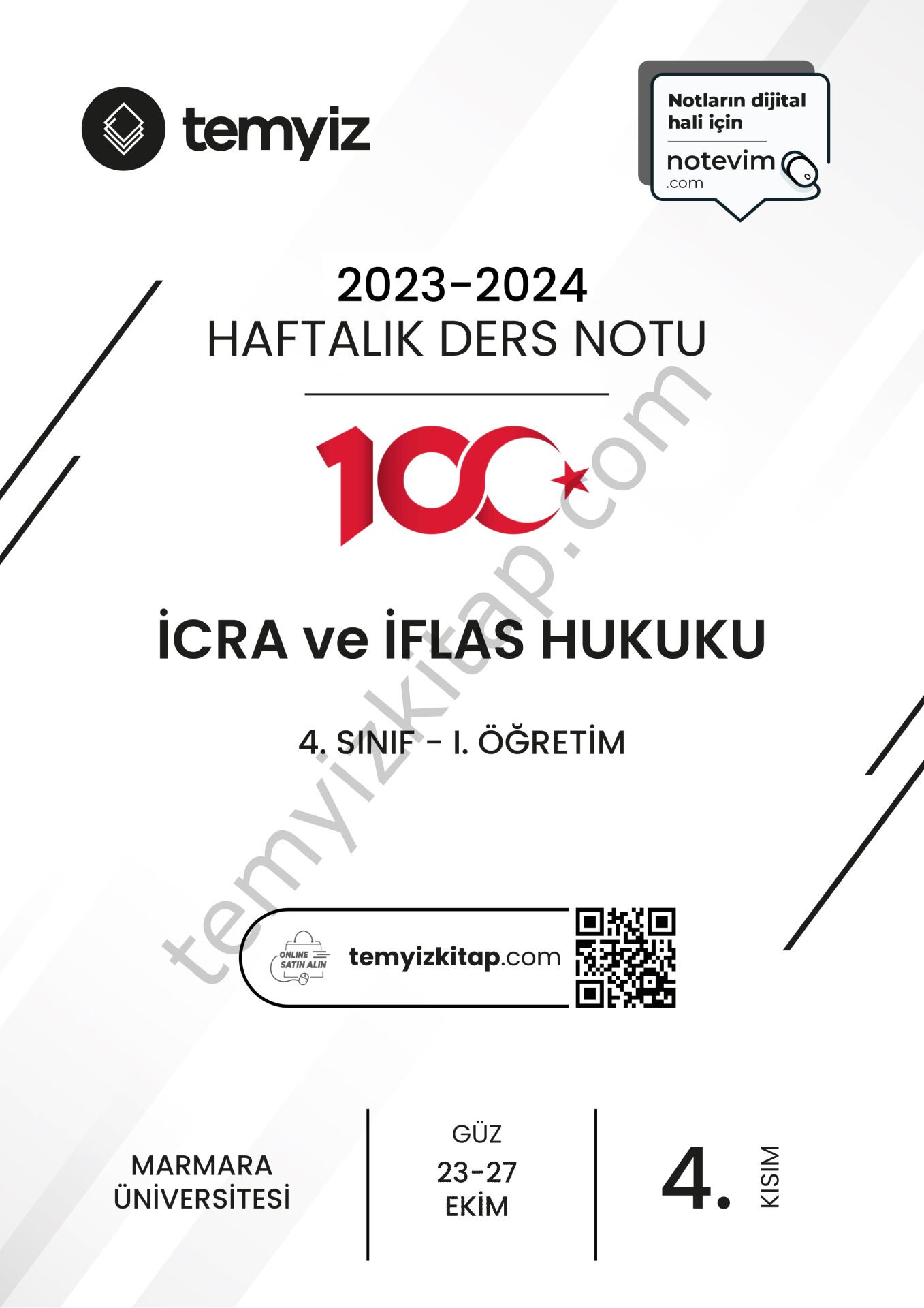 İcra ve İflas Hukuku 1.Öğretim 23-24 Güz 4