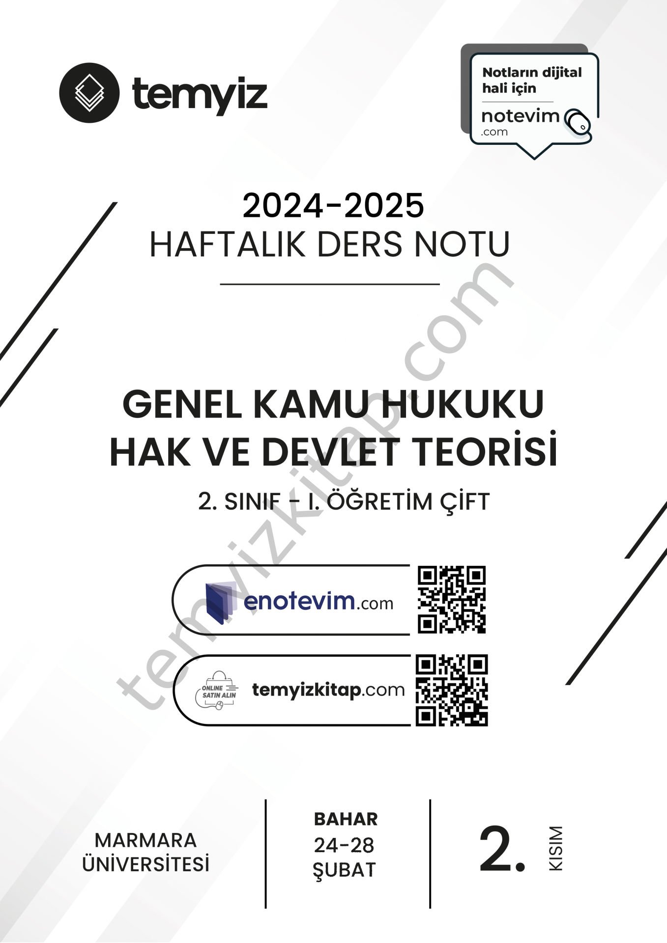 GKH Hak ve Devlet Teorisi 1.Öğretim ÇİFT 24-25 Bahar 2